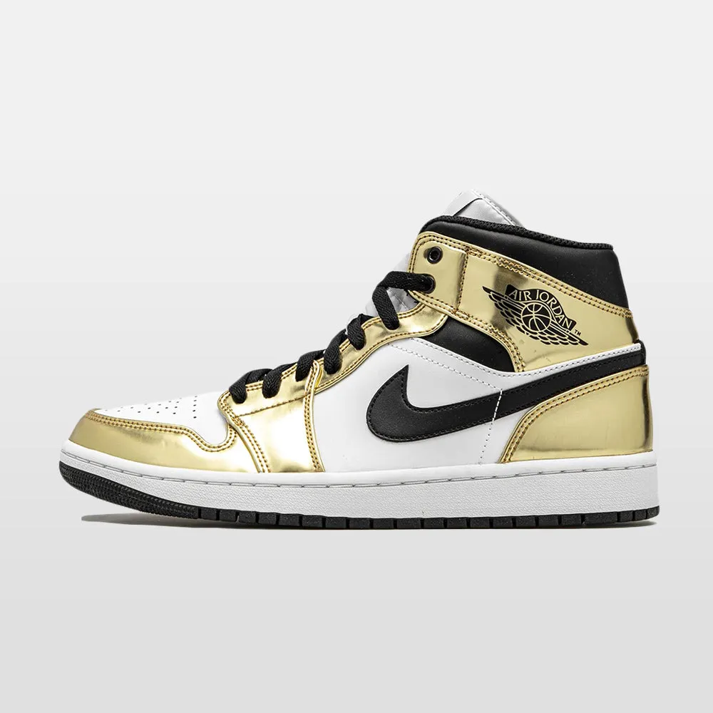 Nike Jordan 1 "White Metallic Gold" Mid