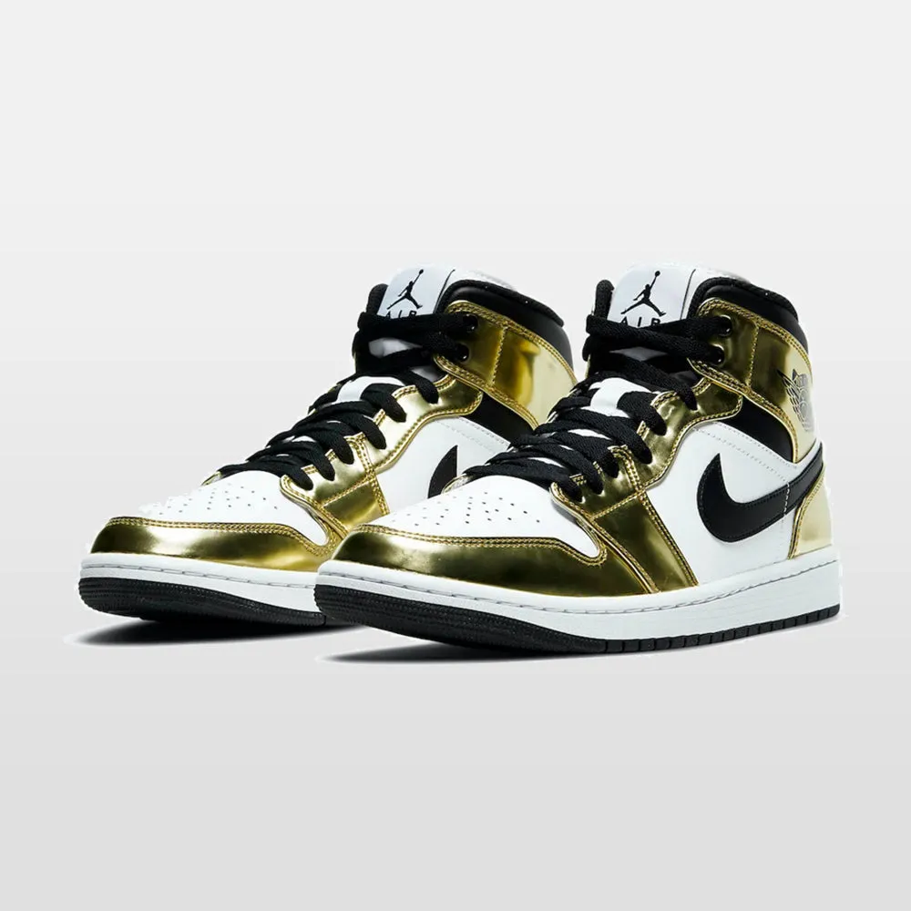 Nike Jordan 1 "White Metallic Gold" Mid