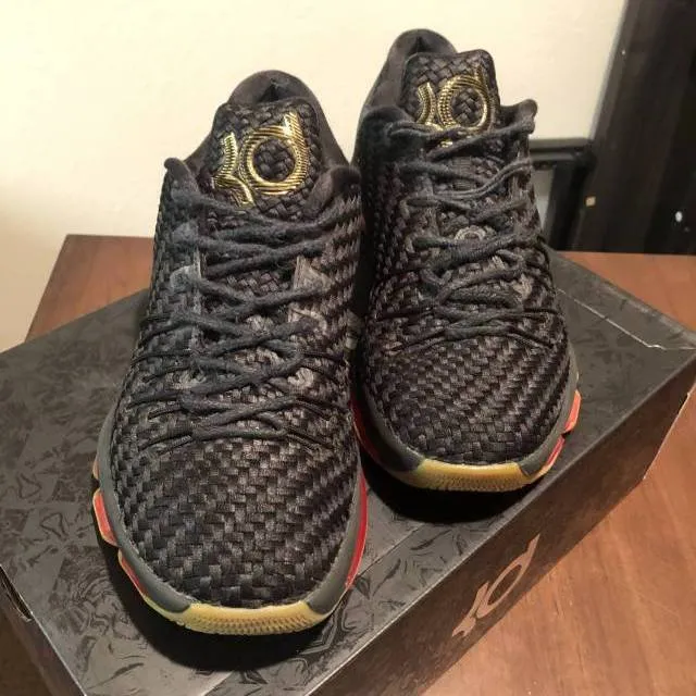 Nike kd 8 ext - weave gum black gold