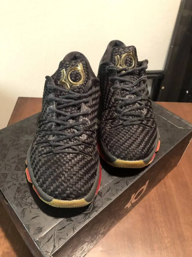 Nike kd 8 ext - weave gum black gold