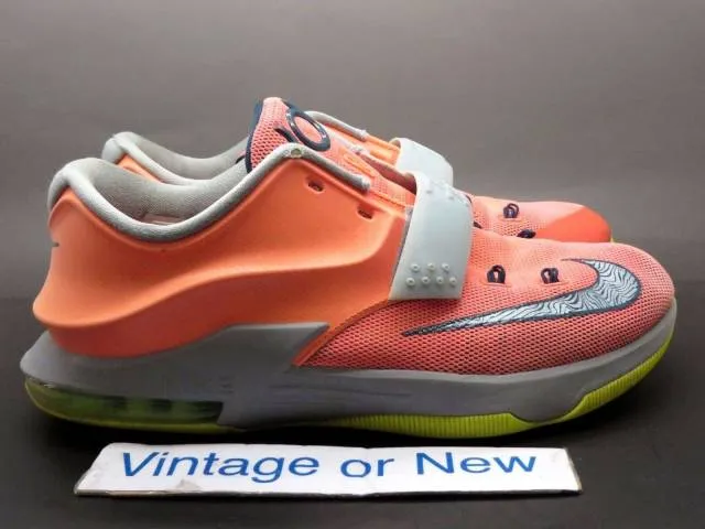 Nike kd vii 7 bright mango 35k degrees gs kevin durant sz 6.5y