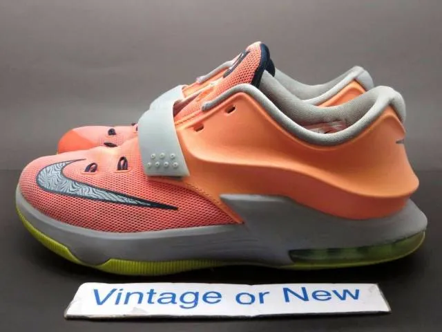 Nike kd vii 7 bright mango 35k degrees gs kevin durant sz 6.5y