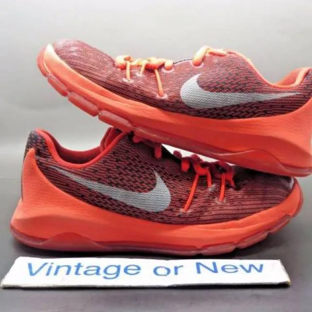 Nike kd viii 8 bright crimson black cool grey white ps sz 12c