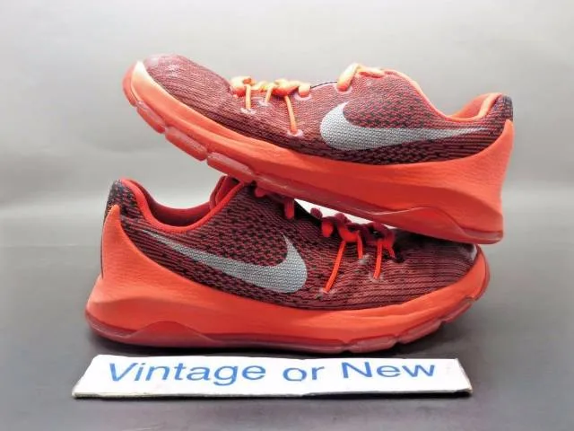 Nike kd viii 8 bright crimson black cool grey white ps sz 12c