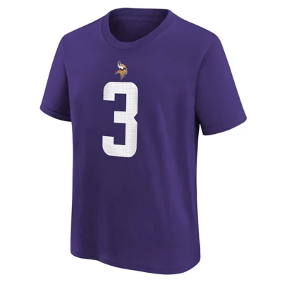 Nike Kids' Minnesota Vikings Jordan Addison #3 FUSE Name & Number T-Shirt