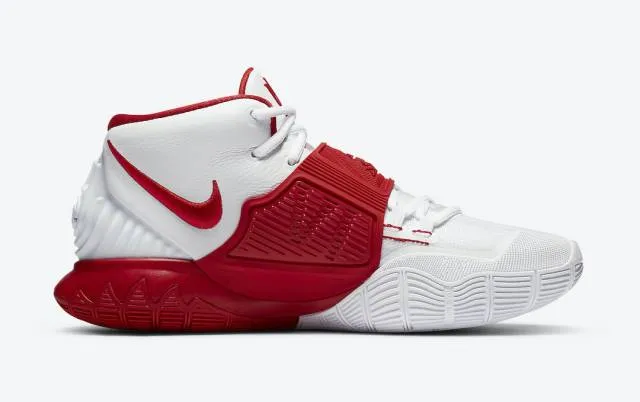 Nike kyrie 6 white university red