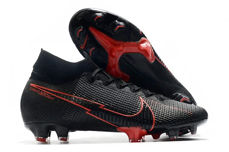 Nike Mercurial Superfly 7 Elite FG - Black/Black/Dark Smoke/Grey