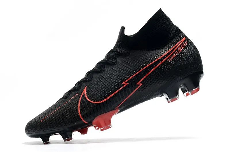 Nike Mercurial Superfly 7 Elite FG - Black/Black/Dark Smoke/Grey