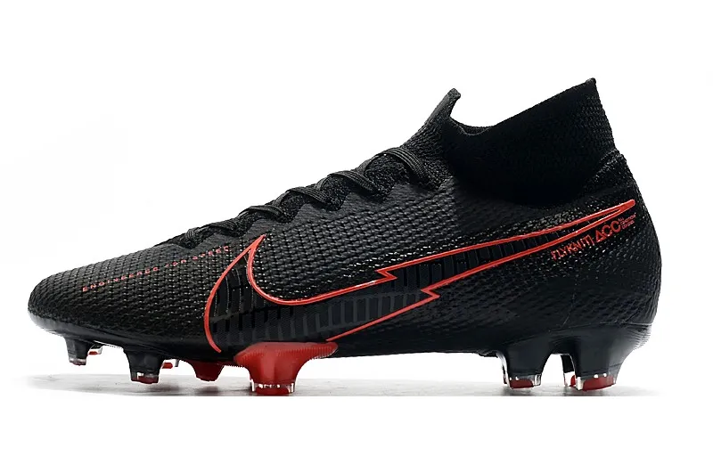 Nike Mercurial Superfly 7 Elite FG - Black/Black/Dark Smoke/Grey