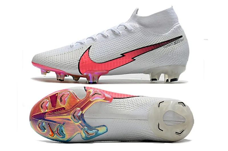 Nike Mercurial Superfly 7 Elite Fg - White/Flash Crimson/Platinum Tint