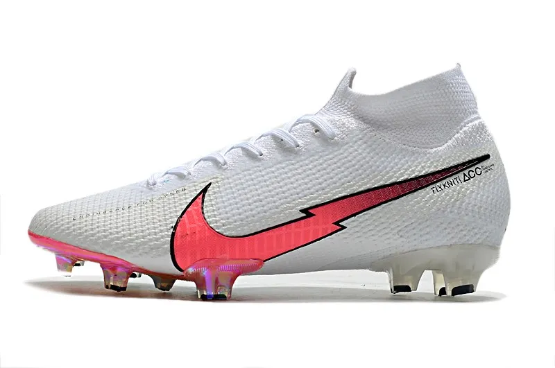 Nike Mercurial Superfly 7 Elite Fg - White/Flash Crimson/Platinum Tint