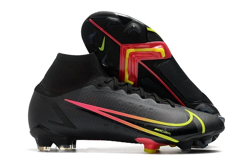 Nike Mercurial Superfly 8 Elite FG Black x Prism - Black / Cyber Yellow / Off Noir