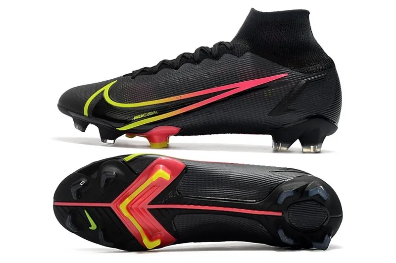 Nike Mercurial Superfly 8 Elite FG Black x Prism - Black / Cyber Yellow / Off Noir