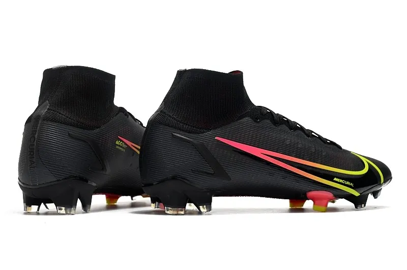 Nike Mercurial Superfly 8 Elite FG Black x Prism - Black / Cyber Yellow / Off Noir