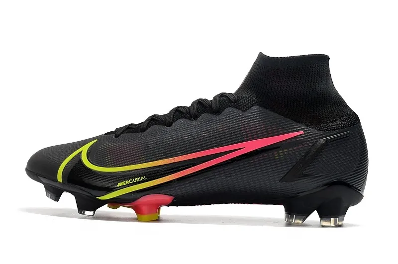 Nike Mercurial Superfly 8 Elite FG Black x Prism - Black / Cyber Yellow / Off Noir