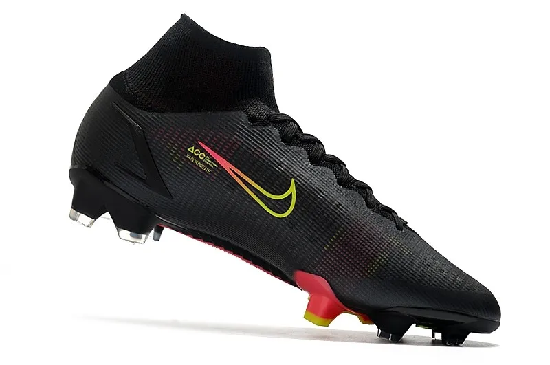 Nike Mercurial Superfly 8 Elite FG Black x Prism - Black / Cyber Yellow / Off Noir