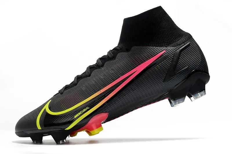 Nike Mercurial Superfly 8 Elite FG Black x Prism - Black / Cyber Yellow / Off Noir