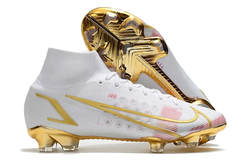 Nike Mercurial Superfly 8 Elite Fg By You - White/Gold/Pink