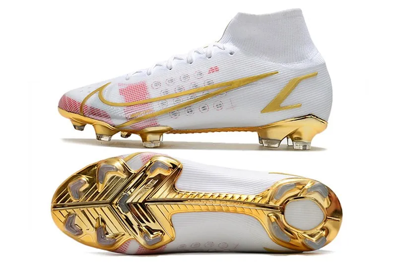 Nike Mercurial Superfly 8 Elite Fg By You - White/Gold/Pink