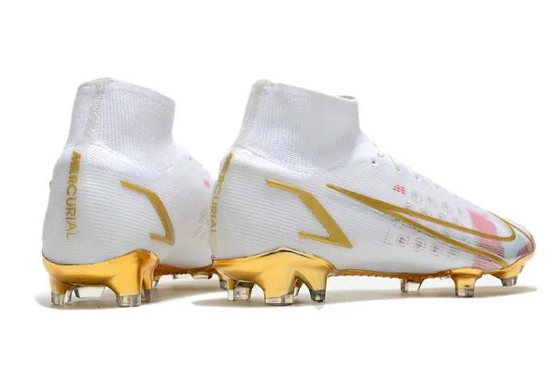 Nike Mercurial Superfly 8 Elite Fg By You - White/Gold/Pink