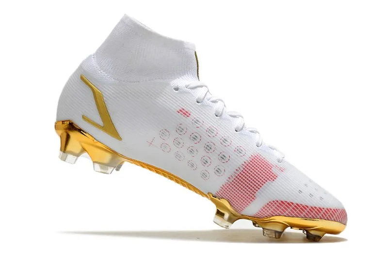 Nike Mercurial Superfly 8 Elite Fg By You - White/Gold/Pink