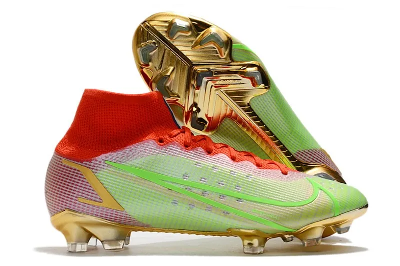 Nike Mercurial Superfly 8 Elite Fg Km Watts - Green/Red/Gold