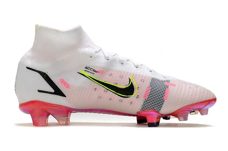 Nike Mercurial Superfly 8 Elite FG White Black Bright Crimson Pink Blast