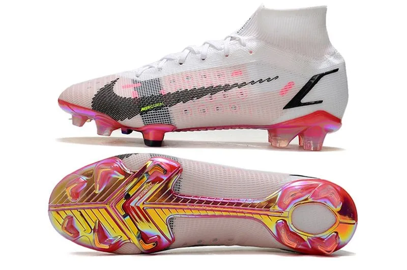 Nike Mercurial Superfly 8 Elite FG White Black Bright Crimson Pink Blast