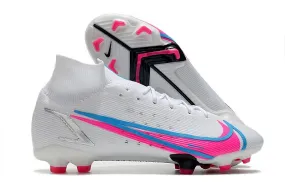 Nike Mercurial Superfly 8 Elite FG White Blue Pink