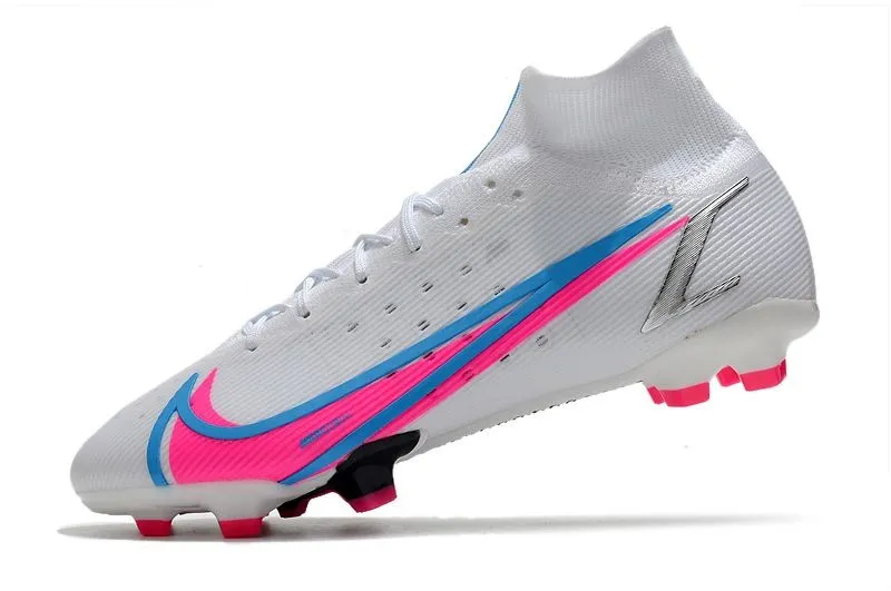 Nike Mercurial Superfly 8 Elite FG White Blue Pink