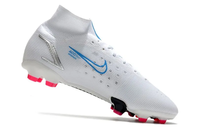 Nike Mercurial Superfly 8 Elite FG White Blue Pink