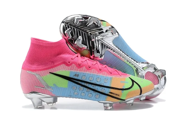 Nike Mercurial Superfly 8 Elite FG White Pink Black Multicolor