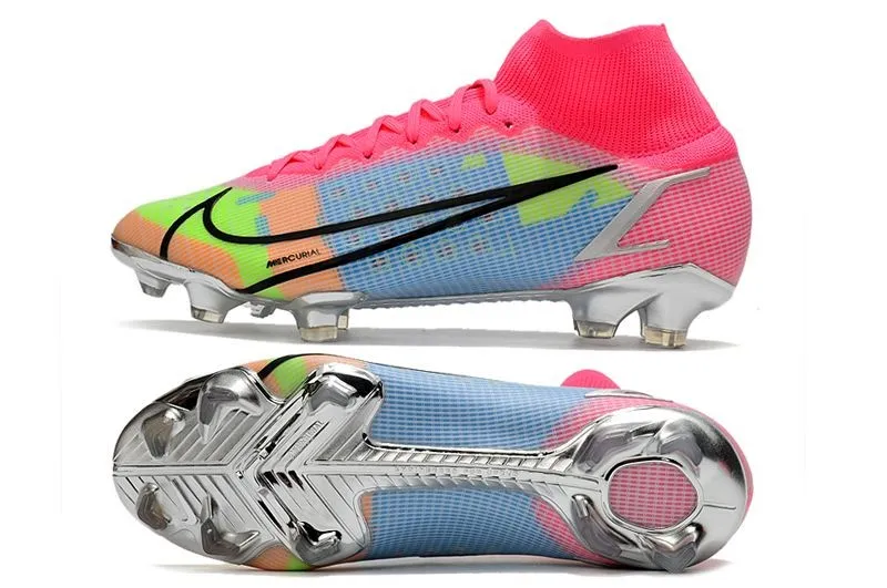 Nike Mercurial Superfly 8 Elite FG White Pink Black Multicolor