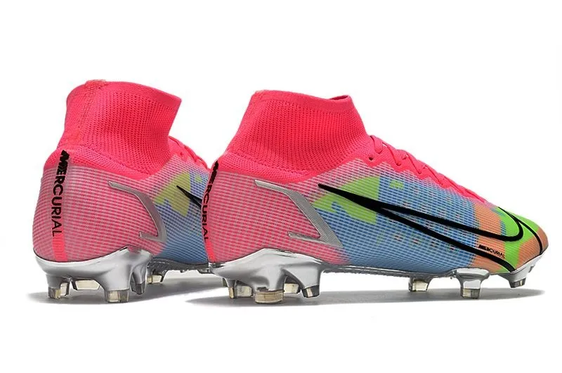 Nike Mercurial Superfly 8 Elite FG White Pink Black Multicolor