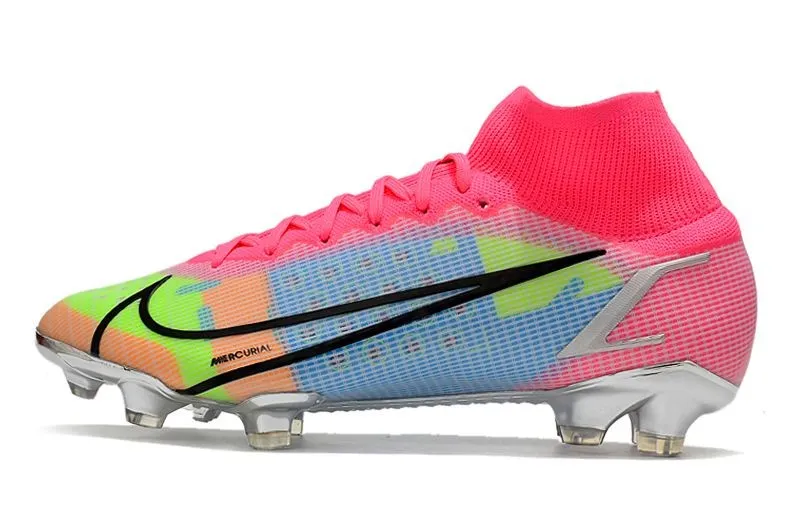 Nike Mercurial Superfly 8 Elite FG White Pink Black Multicolor