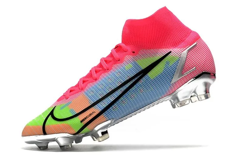 Nike Mercurial Superfly 8 Elite FG White Pink Black Multicolor