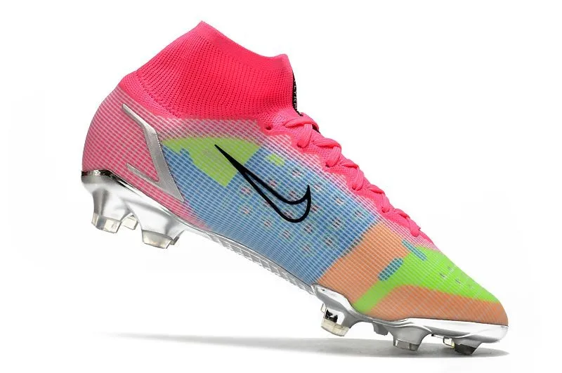 Nike Mercurial Superfly 8 Elite FG White Pink Black Multicolor