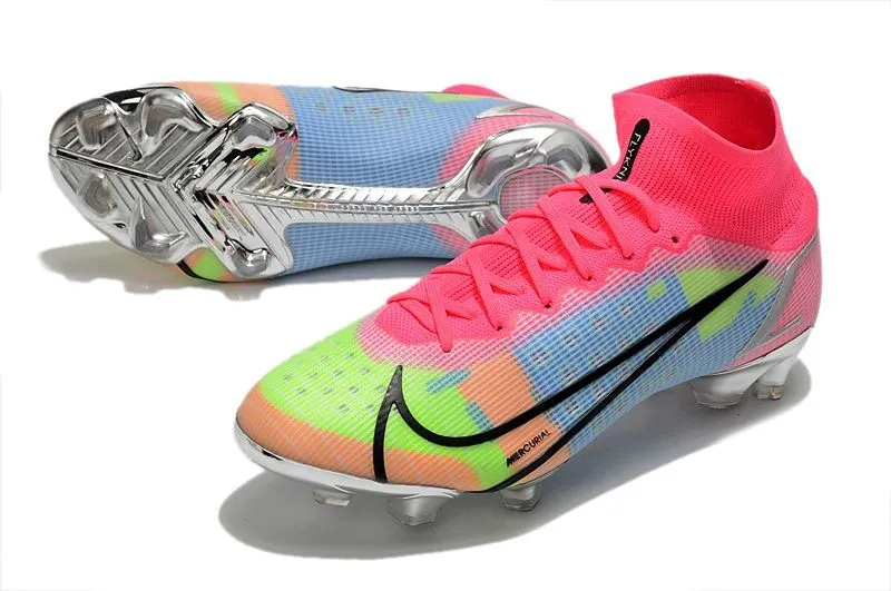 Nike Mercurial Superfly 8 Elite FG White Pink Black Multicolor