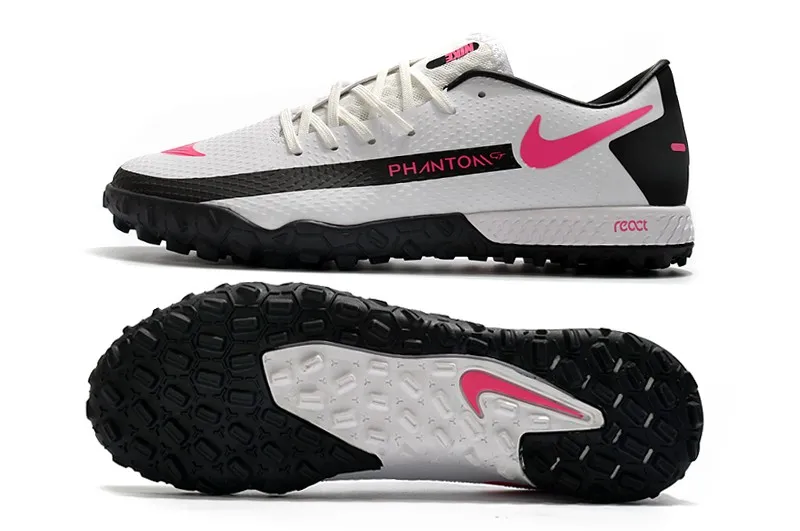 Nike React Phantom GT Pro Turf - White/Pink Blast/Black