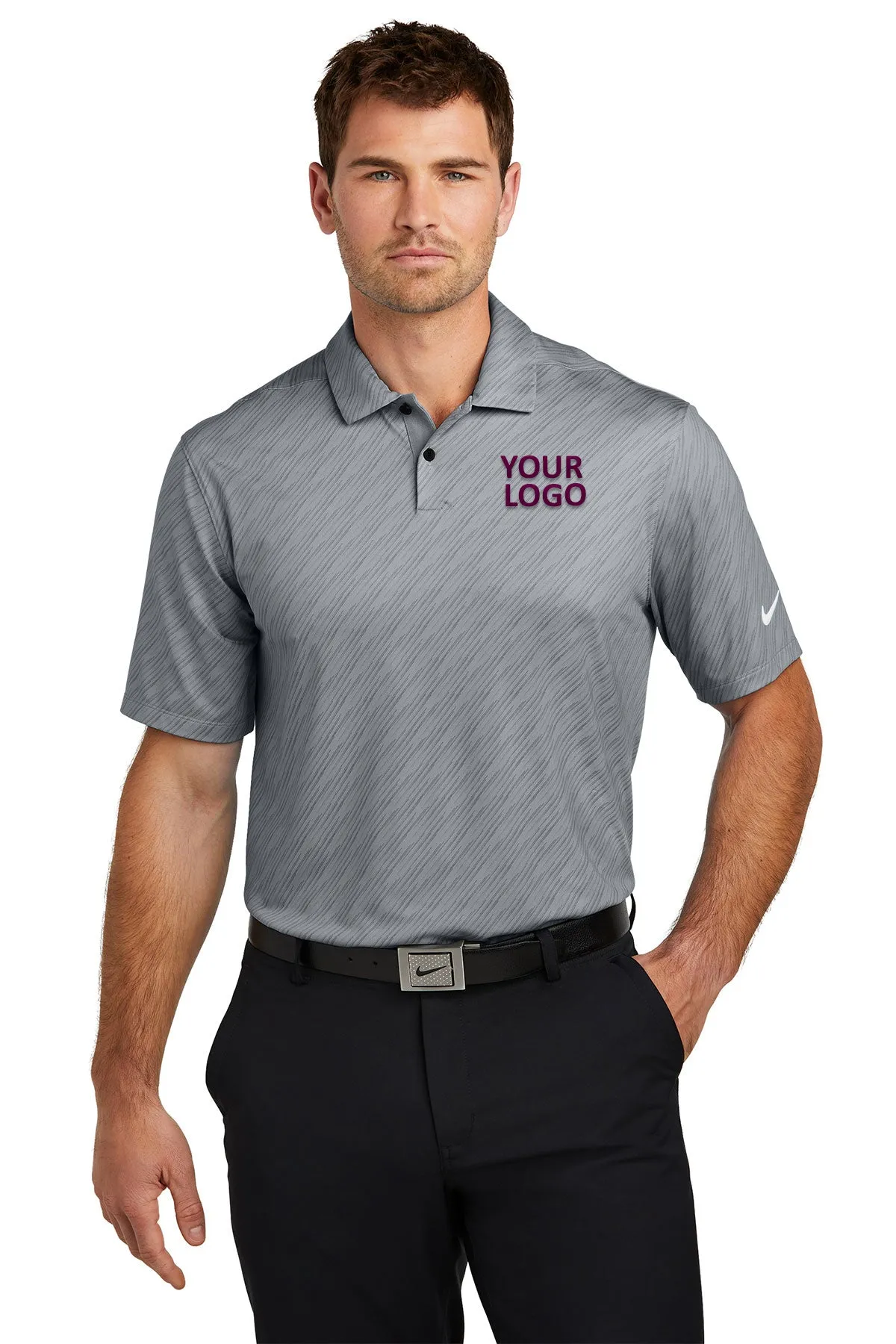 Nike Vapor Dash Custom Polos, Cool Grey