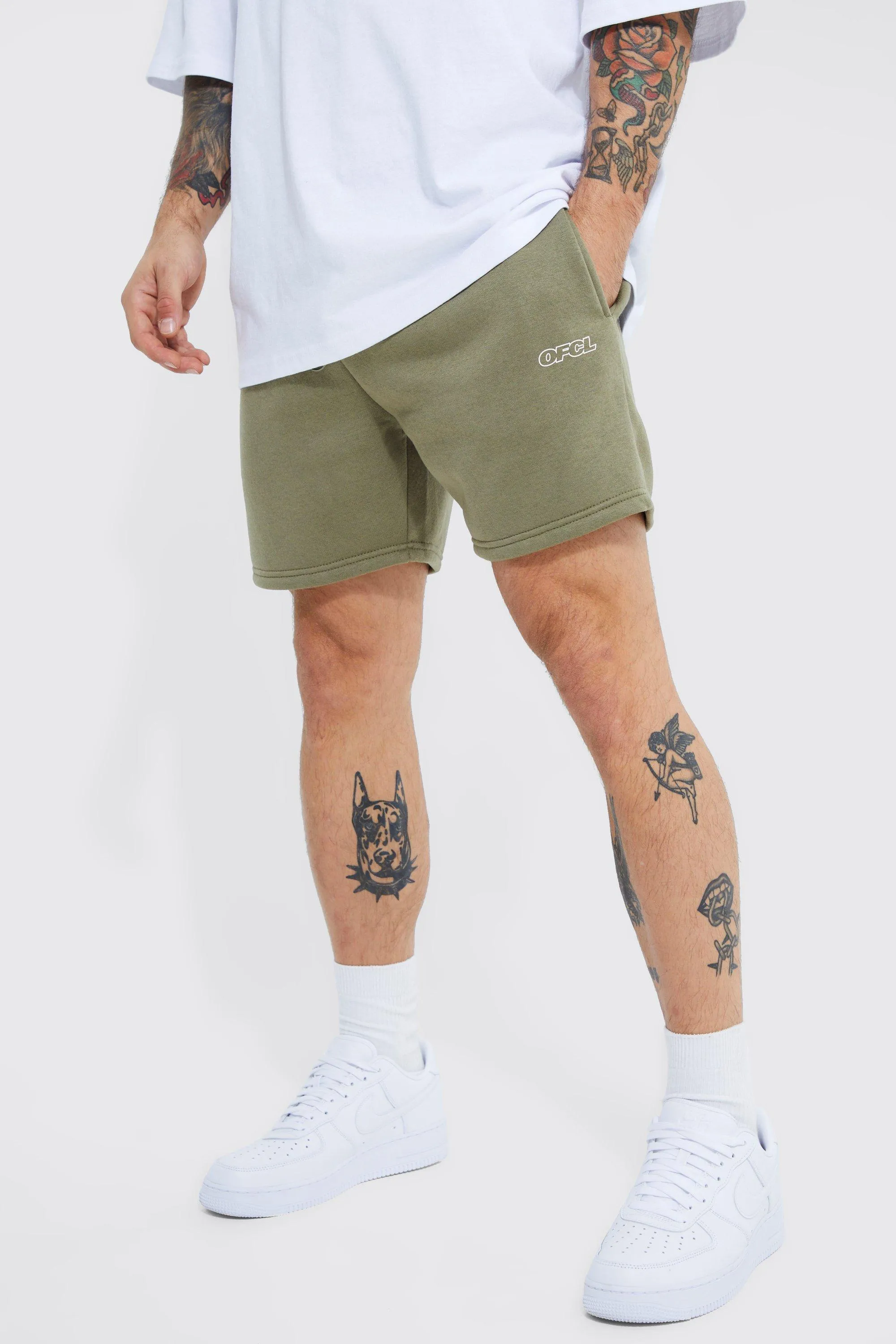 Ofcl Jersey Volley Short Length Short | boohooMAN UK