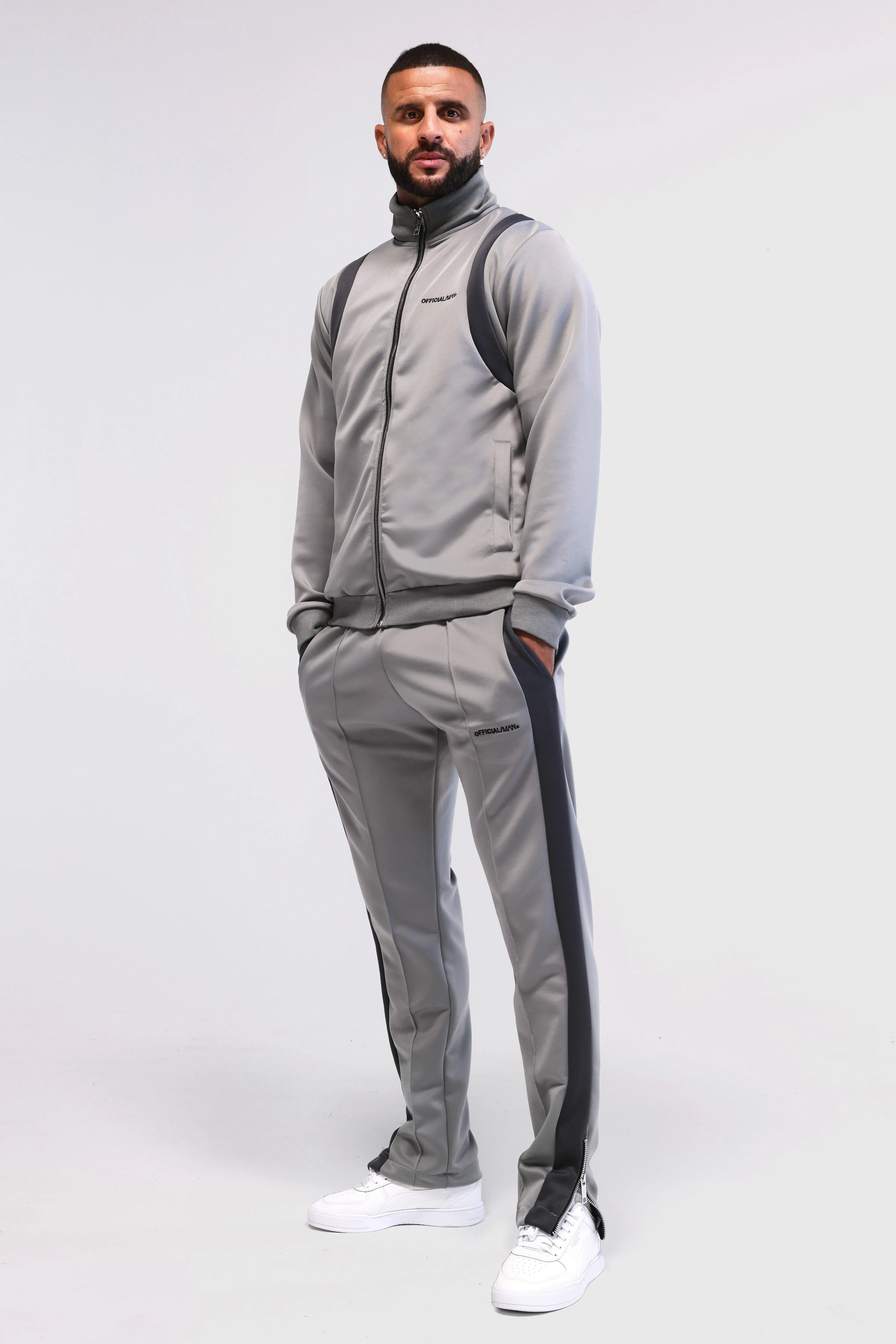 Official Man Scuba Funnel Neck Tracksuit | boohooMAN UK