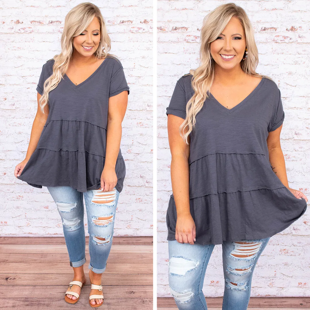 Once A Day Tunic, Ash Blue