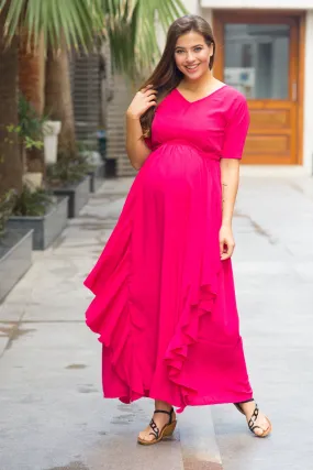 Paris Rose Maternity Flow Dress