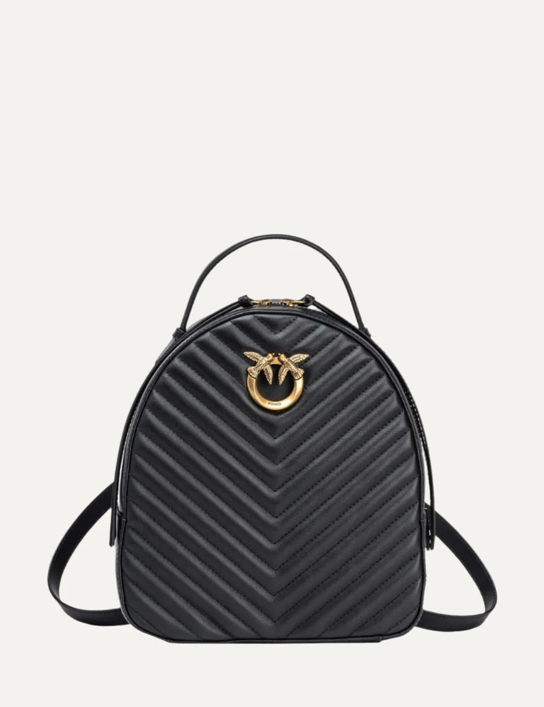 PINKO LOVE CLICK BACKPACK VITELLO NAPPATO CHEVRON