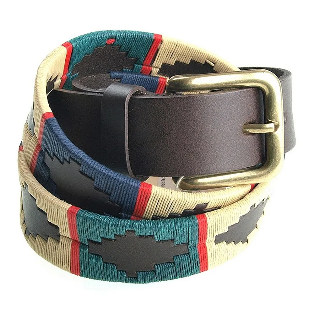 Pioneros Polo Belt - Red Stripe