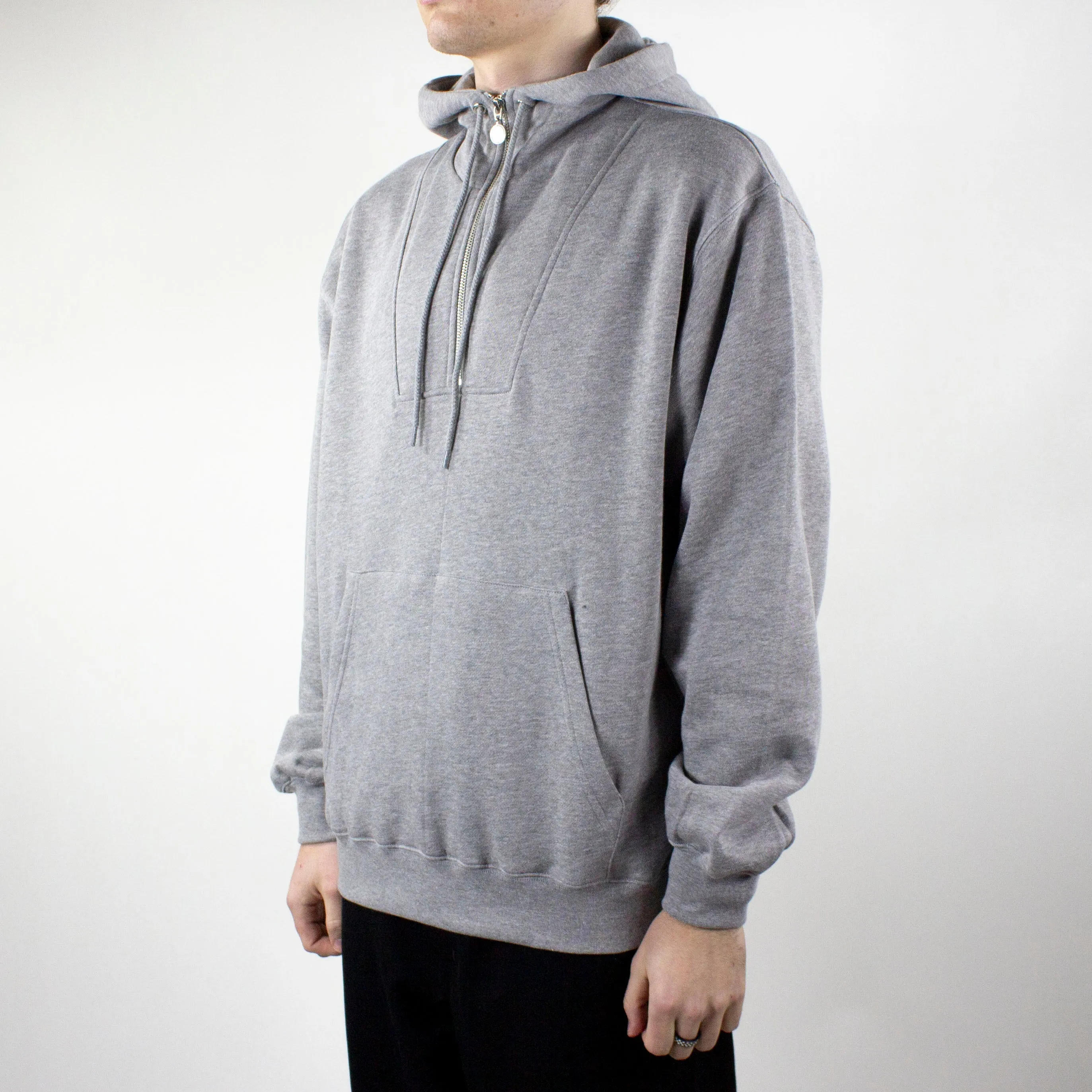 Polar Skate Co. Half Zip Hoodie - Heather Grey exclusive at Remix