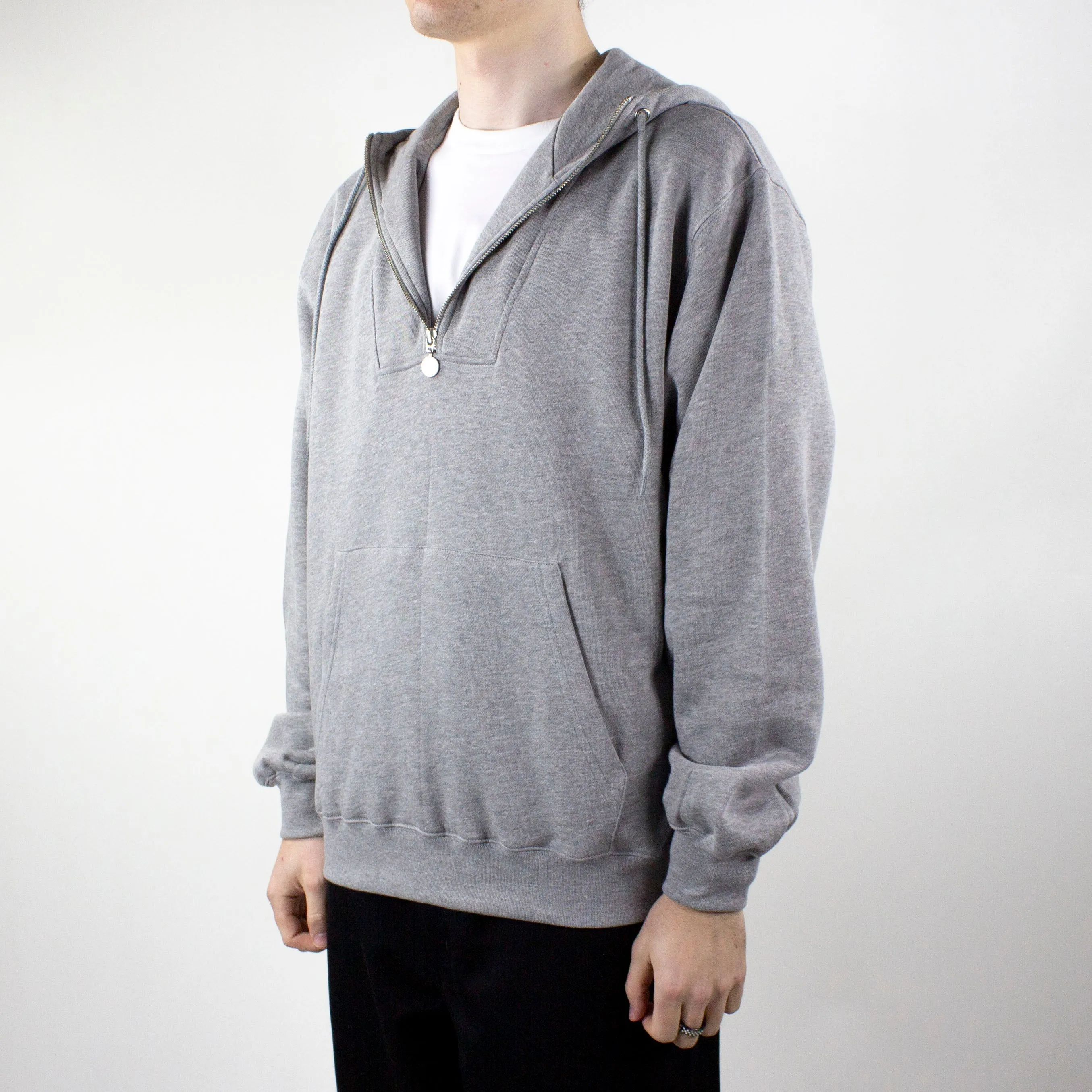 Polar Skate Co. Half Zip Hoodie - Heather Grey exclusive at Remix