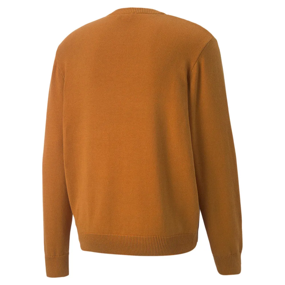 Puma Players' Lounge Knit Crewneck Orange