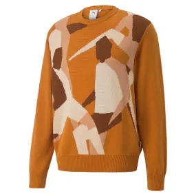 Puma Players' Lounge Knit Crewneck Orange